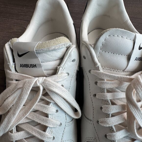 Nike Air Force 1 AMBUSH Collaboration Black/White Men's Size 12 w/ Packaging - Picture 8 of 16